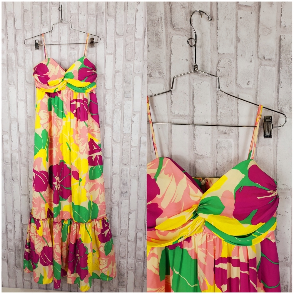 Shoshanna floral maxi dress